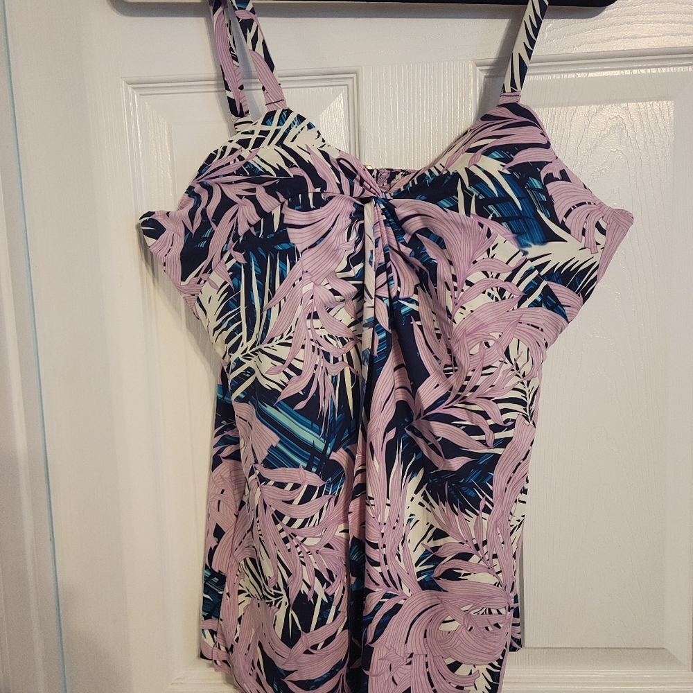 Soma tankini lavender and blue tankini size 18